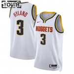 Maillot NBA Denver Nuggets Bones Hyland 3 Nike 2022-23 Association Edition Blanc Swingman - Enfant